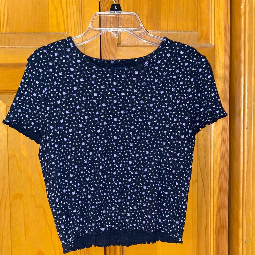 American Eagle Flower Crop Top